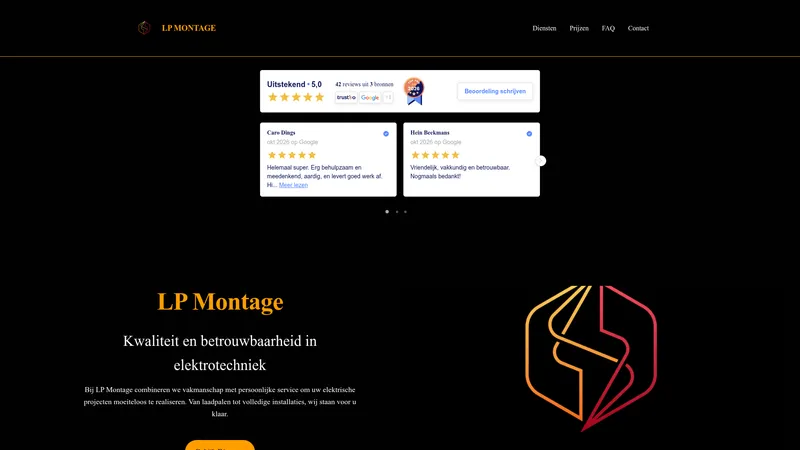 Website van LP Montage