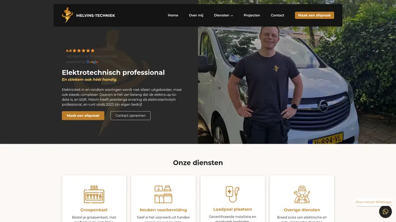 Website van Melvins-Techniek