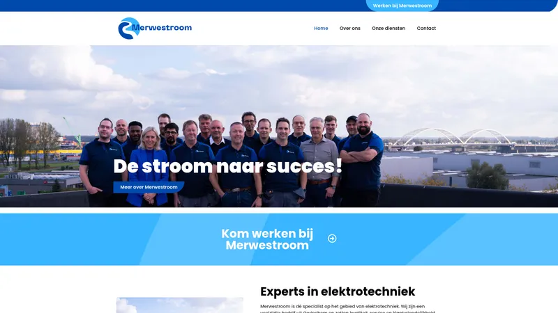Website van Merwestroom | Elektrotechniek Gorinchem