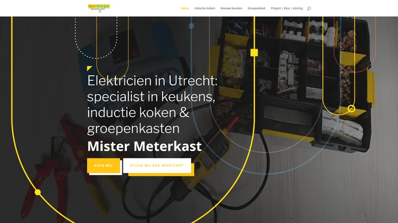 Website van Mister Meterkast