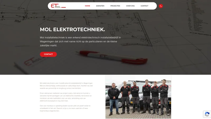 Website van Mol Installatietechniek B.V.