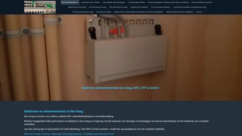 Website van Monteurhaaglanden