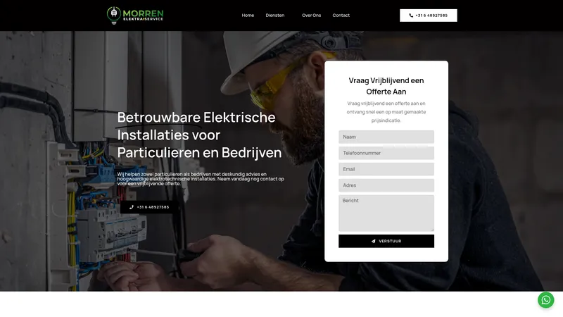 Website van Morren Elektra Service