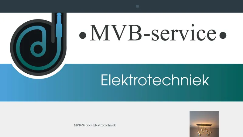 Website van MVB-service Elektrotechniek