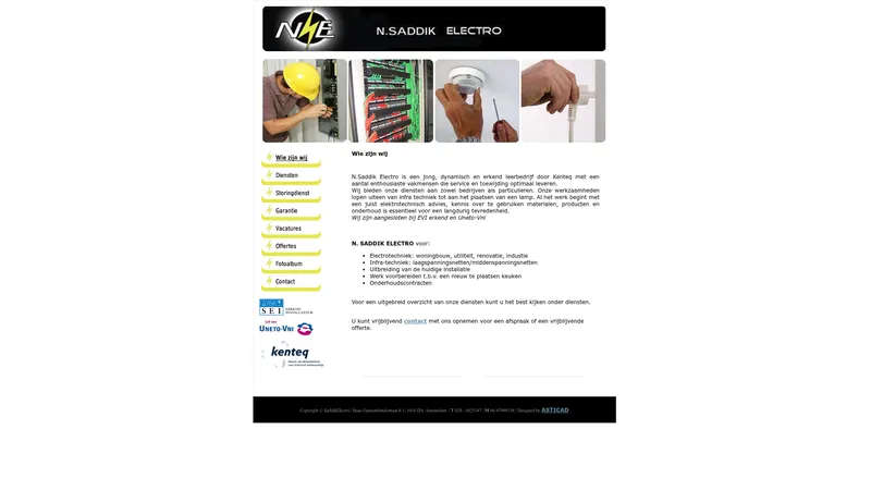 Website van N. Saddik Electro