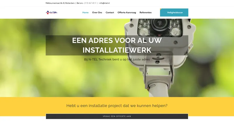 Website van N-Tel Techniek B.V.