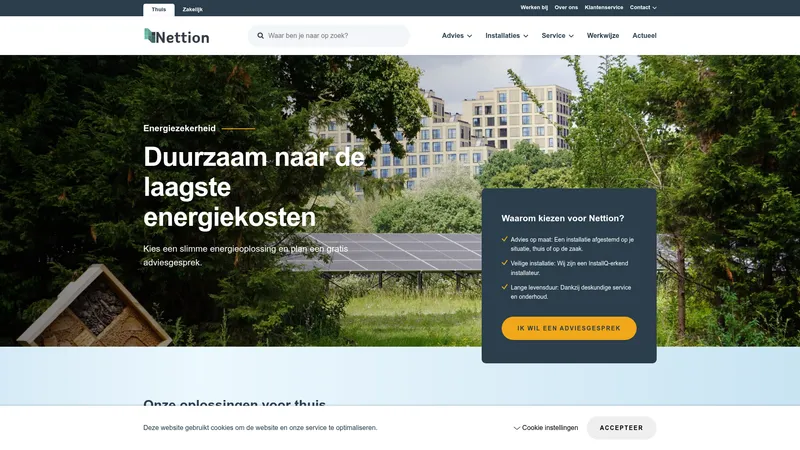 Website van Nettion | Energiezekerheid