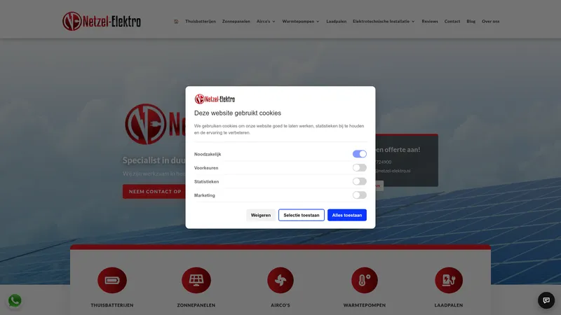 Website van Netzel-Elektro