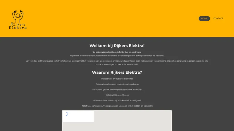 Website van Rijkers Elektra