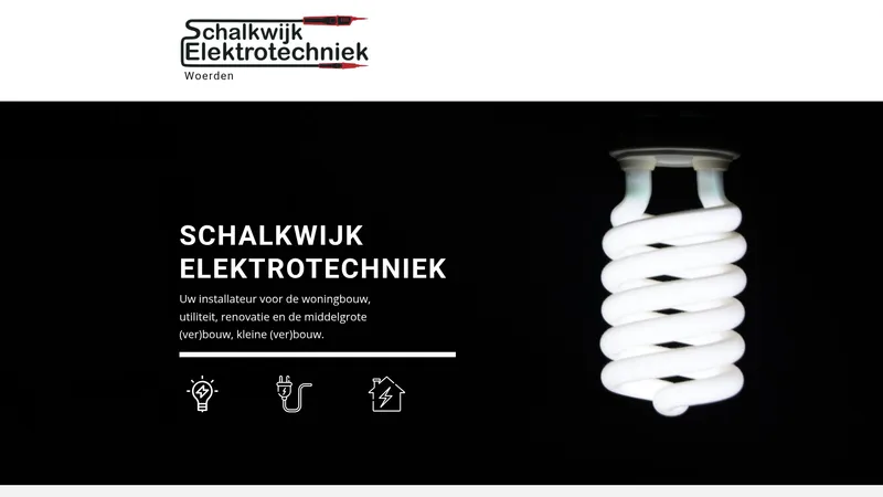 Website van Schalkwijk Elektrotechniek