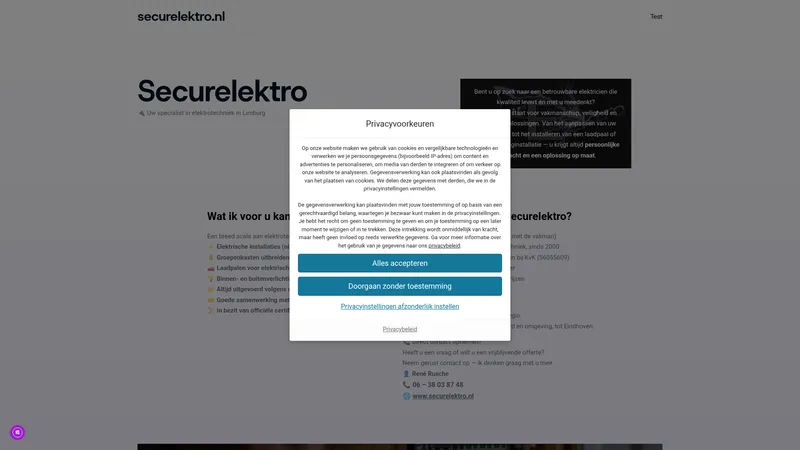 Website van Securelektro