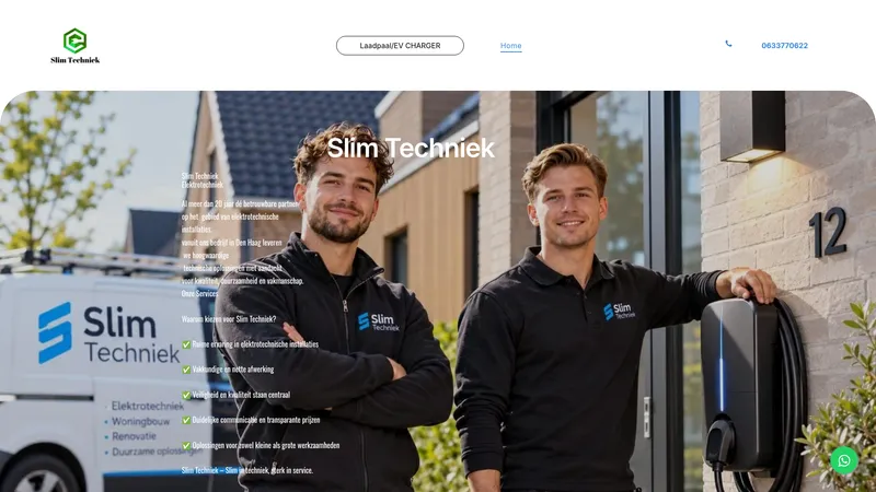 Website van Slim Techniek