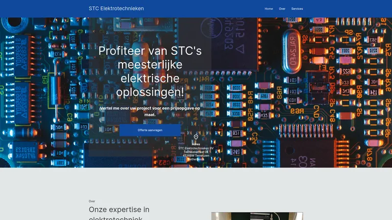 Website van Stc elektrotechnieken