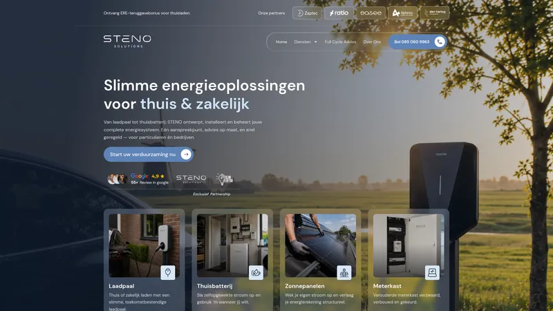 Website van STENO Solutions