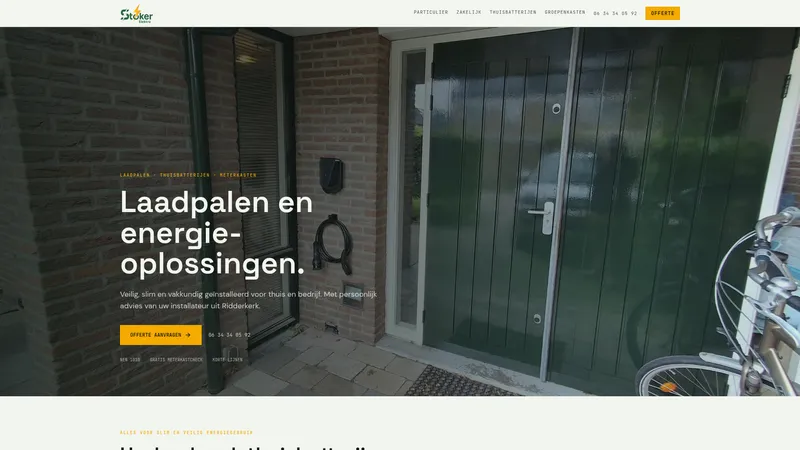 Website van Stoker Elektro