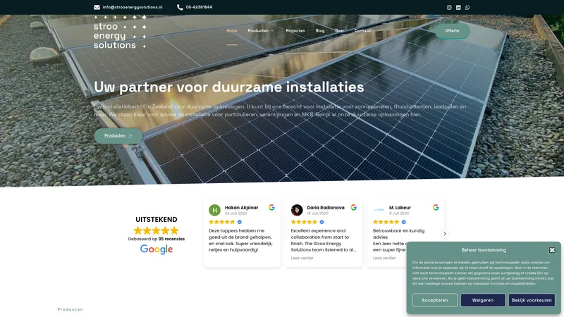 Website van Stroo Energy Solutions
