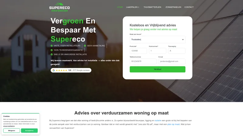 Website van SuperEco