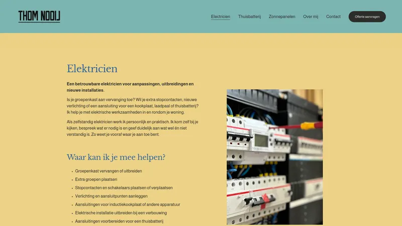 Website van Thom Nooij