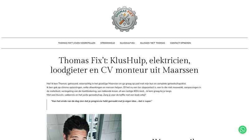 Website van Thomas Fix't
