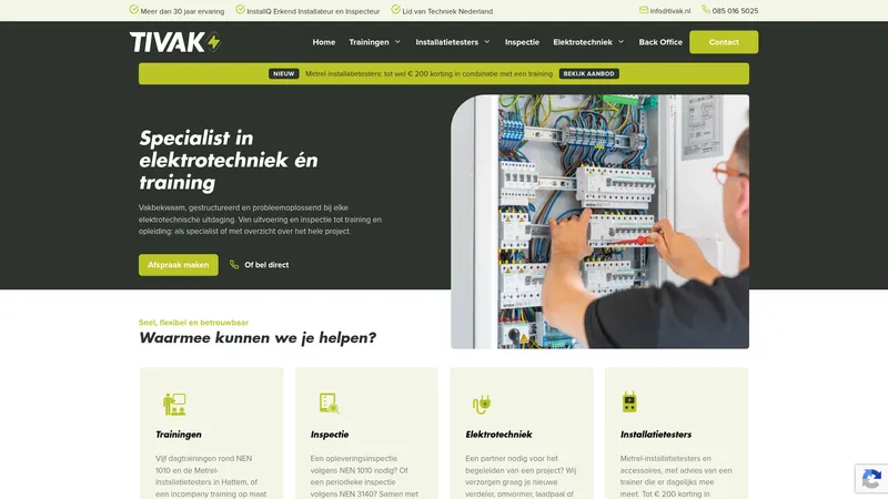 Website van TIVAK