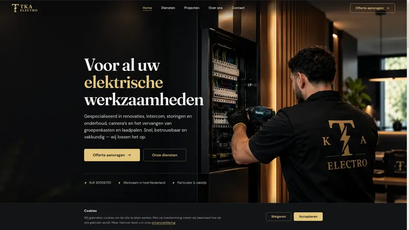 Website van TKA electro