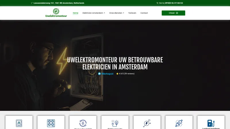 Website van Uwelektromonteur