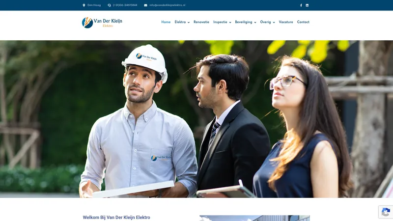 Website van Van Der Kleijn Elektro