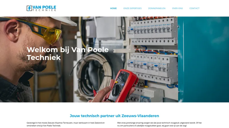 Website van Van Poele Techniek