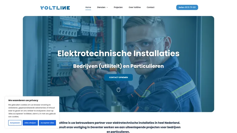Website van Voltline B.V.
