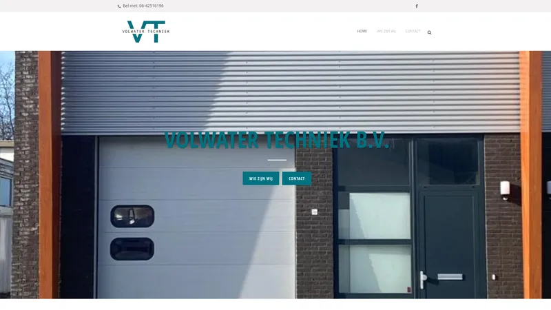 Website van Volwater Techniek