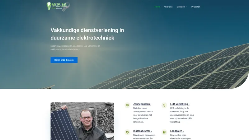 Website van W.E.M. Green Electrics