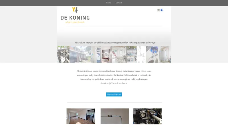 Website van Walter de Koning Elektrotechniek