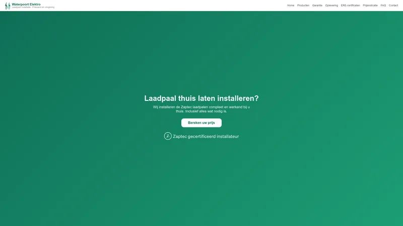 Website van Waterpoort Elektro