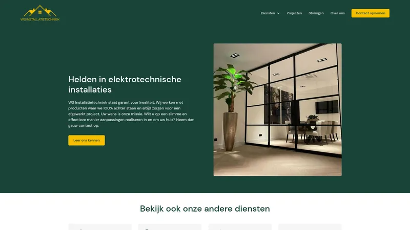 Website van WS installatietechniek